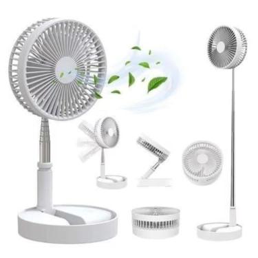 Imagem de Ventilador Dobrável Multifuncional com Controle Remoto e Bateria Externa