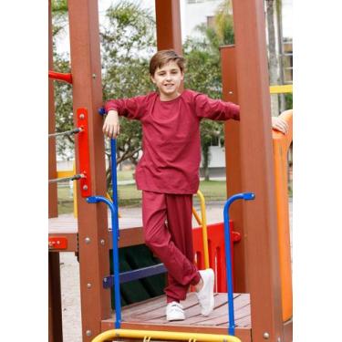 Imagem de Calça Meia Malha 100% Algodão com Punho para Meia Estação Infantil Uni