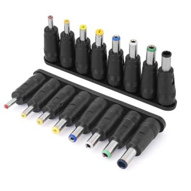 Imagem de 2pçs Adaptadores DC com 8 Conectores, Fêmea 5,5x2,1mm para Conector Macho de Vários Tamanhos Pontas Conversor Fonte de Alimentação para Monitor Webcam Roteador Mini PC