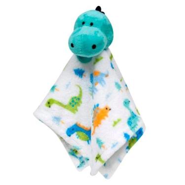 Imagem de Paninho de Dinossauro Naninha P/ Bebês Meninas e Meninos Dino Fofinha 