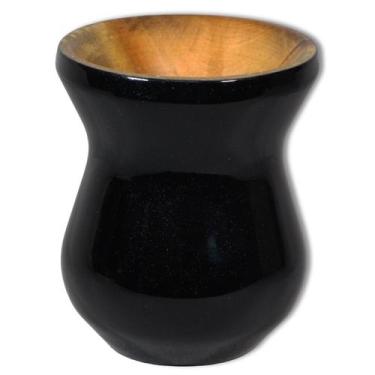 Imagem de Cuia Madeira Nobre Imbuia Chimarrão Perolizada Cor Preta - Gastrobel