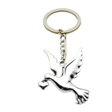 Imagem de Chaveiro Divino Madrinha Batizado Pombo Paz - Britânia