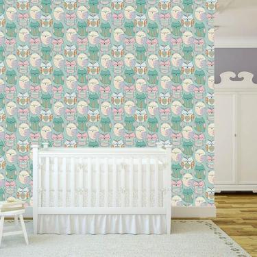 Imagem de Papel de Parede Adesivo - Corujas - 083ppi - Allodi