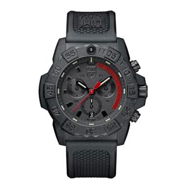 Imagem de Luminox - Cronógrafo Navy Seal X3.CE81.EY - Relógio masculino de mergulho - Relógios masculinos - 45 mm - Quartzo suíço - Resistente à água 200 m - Cristal mineral endurecido - Capa CARBONOX - Sempre
