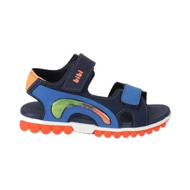 Imagem de Sandália Infantil Bibi Summer Roller Sport 2.0 Azul com Laranja 22