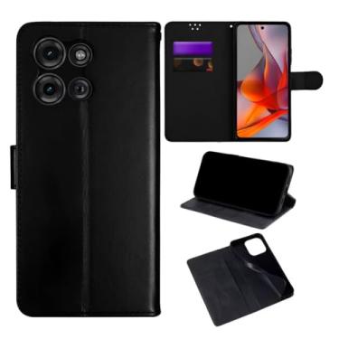 Imagem de Capa Capinha Carteira Preta Com Porta Cartão Compatível Com Motorola Moto Edge 60 Fusion - Bluepink