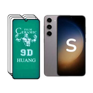 Imagem de 4 Película de Cerâmica Galaxy S e M 9D para Todos Modelos: S23 / S22 / S21 / S20 / M21/ M22 / M31/ Note (M52)