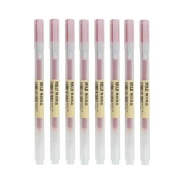 Imagem de Conjunto De Canetas Gel Preto Vermelho Azul 038 05mm 6 8 Peças MUJIS J