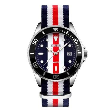 Imagem de Relógio SKMEI Fashion Analog Quartz Business Casual Nylon Band