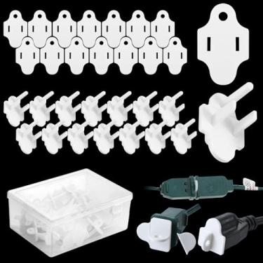 Imagem de Maasechs Gaxetas à prova de intempéries e capas protetoras de plugue para uso externo, cabo GFCI, instalação de iluminação natalina, kit à prova de intempéries, parada externa (15 conjuntos)