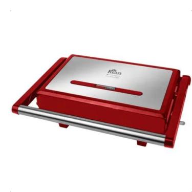 Imagem de Sanduicheira Grill Panini Vermelha 220v Kian, 220V