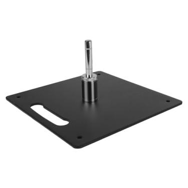 Imagem de Dualoai Base de Bandeira de Penas, Chapa de Ferro Quadrada, Estável, Fácil Instalação, Acessórios, Decoração de Feriado, Base de Suporte de Bandeira