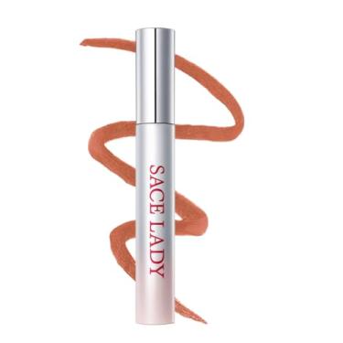 Imagem de SACE LADY Lip Stain Peel Off, Lip Tint Stain Peel Off Long Lastig Impermeável 24 horas, sem secagem à prova de manchas maquiagem delineador labial (02 castanho-nude, 2,3 g)