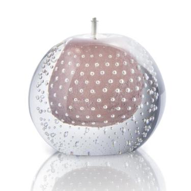 Imagem de Lamparina Em Cristal Murano Rosa - São Marcos 10Cm