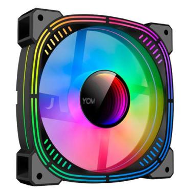 Imagem de Cooler Fan RGB Hayom, 120mm, Silencioso, 4 Pinos Molex, Efeito Infinit