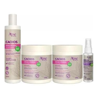 Imagem de Kit 02 Ativador Cachos, Gelatina E Reparador De Pontas Apse