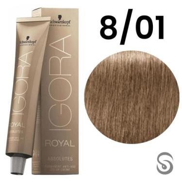 Imagem de Schwarzkopf Igora Absolutes Coloração 8/01 Louro Claro Natural Cinza 6
