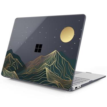 Imagem de Mektron Capa impressa para laptop Microsoft Surface 2025 Windows 11 Copilot+ PC Surface Laptop 33.0 cm capa para tela sensível ao toque serve no modelo 2095, Abstract Mountain C112