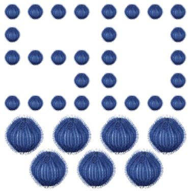 Imagem de 50 bolas reutilizáveis para prender pelos de animais de estimação, aplica-se à armadilha de fiapos para máquinas de lavar e secar, remove pelos de animais de estimação, fiapos, pelos de roupas de cama