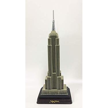 Imagem de Réplica da Estátua da Liberdade New York City NYC Souvenir Empire State Building e Decoração King Kong (Cinza, 23 cm)