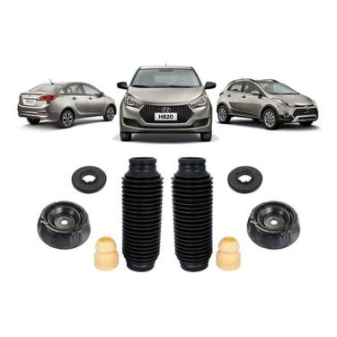 Imagem de 2 Kit Coxim Batente Dianteiro Hyundai Hb20 2012 2013 2014 15