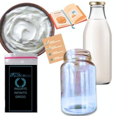 Imagem de Iogurte Grego Infinito Desidratado + Manual Completo Cortesia 500ml! | Produção Caseira Saudável e Natural | Econômico, Rico em Proteínas | Fácil de Fazer em Casa
