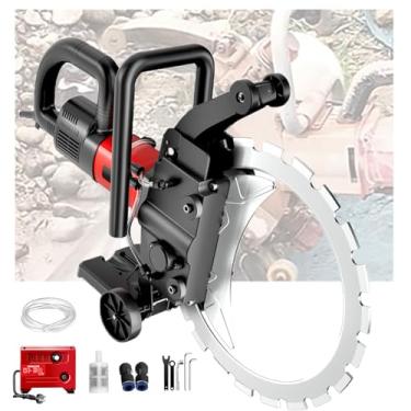 Imagem de Cortador De Parede De 5000w Com Extrator De Pó,Serra Circular Sem Escovas De Alta FrequêNcia E Alta PotêNcia,Profundidade De Corte De 300/400mm Para Tijolos,Cimento,Pedra