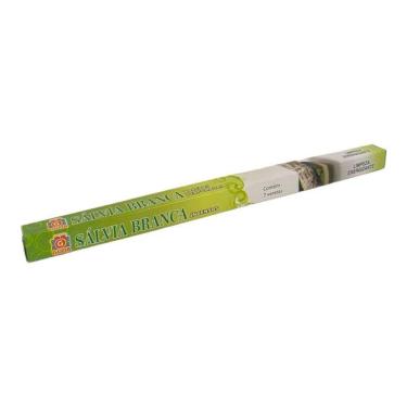Imagem de Incenso Salvia Branca Guda Indiano Caixa Com 7 Varetas