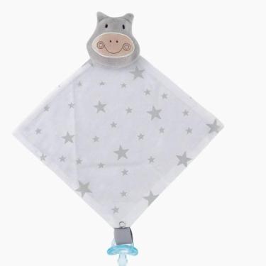 Imagem de Naninha com Prendedor de Chupeta Bichinho Pelúcia Bebê Menina Menino -