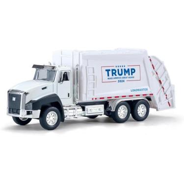 Imagem de Caminhão de lixo de brinquedo BELLESTILE com Trump Sound & Lights Kids