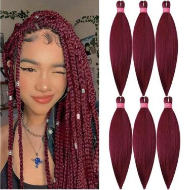 Imagem de Extensão de cabelo trançada Mychanson Pre Stretch Synthetic