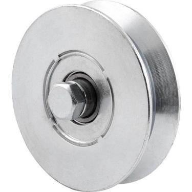 Imagem de Roldana Para Portão 4" Tipo V Em Aço Zincado - Vonder