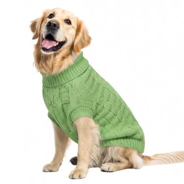 Imagem de Pawfun Suéter aconchegante de gola rolê para cães – Suéteres de tricô macios e quentes para meninos e meninas animais de estimação, suéter de Natal para roupas de inverno para filhotes pequenos