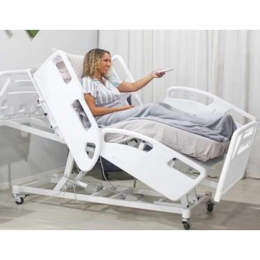 Imagem de Cama Hospitalar Motorizada 11 Movimentos com Elevação do Leito e Posição Poltrona com Colchão D33-1037 AS