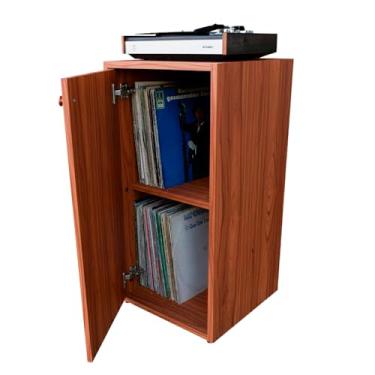 Imagem de Estante Para Vinil Com Porta 174 Lps EV-404 Cumaru