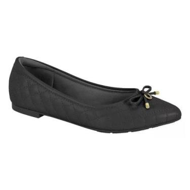 Imagem de Sapato Feminino Modare Sapatilha Matessê Bico Preta 7334232, Preto, 36