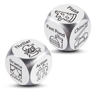 Imagem de Boo Basket Stuffers Date Night Dice, Sweetest Day Gifts for Him Her, Funny Gag Anniversary Steel Gifts for Wife Husband, Naughty Food Dice Game for Boyfriend Girlfriend Women Men Adult
