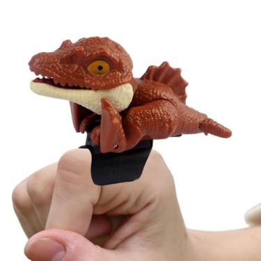 Imagem de Brinquedo De Dinossauro Para Dedo,Figuras Para Ponta Dos Dedos - Brinquedos de Dedo para Crianças | para Brincadeira Sensorial Dia dos Namorados Enchimento de Meias Festas de Aniversário