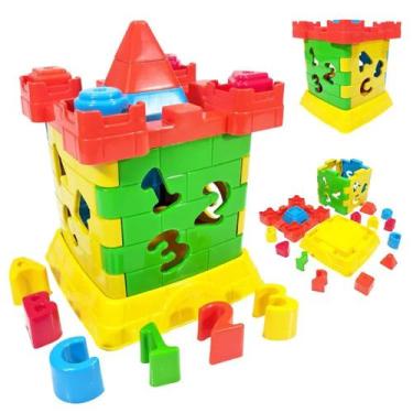 Imagem de Brinquedo Castelo Interativo Didático Blocos Para Montar - Divplast