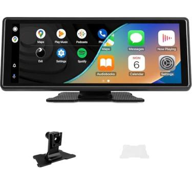 Imagem de Multimidia Automotivo, Central Multimidia Automotivo, 10'' IPS, Suporte para Apple Carplay, Conexão com Fio/sem Fio, com Suporte para Ativação por Voz e Tela Sensível ao Toque