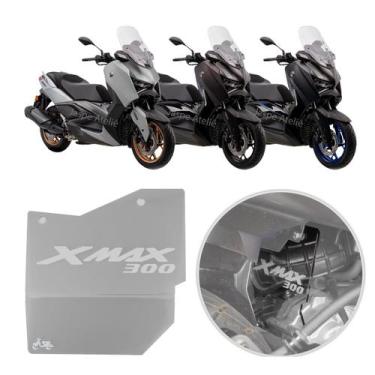 Imagem de Protetor Motor Scooter Acrílico Transparente Yamaha Xmax 300 - Jaspe A