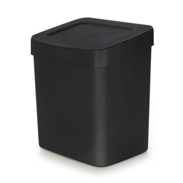 Imagem de Lixeira 2.5 litros Quadrada Preto Neo Forma