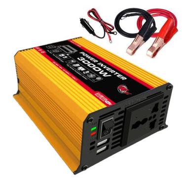 Imagem de Inversor de energia Klanata 3000W 12V DC a 110V AC com plugue american