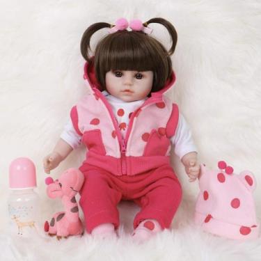 Imagem de Boneca Reborn ENADOLL Polka Dot Giraffe 40 cm, corpo macio