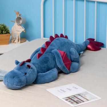 Imagem de Folha de bicho de pelúcia Weahaloe Weighted Dragon Blue 2,27 kg para c
