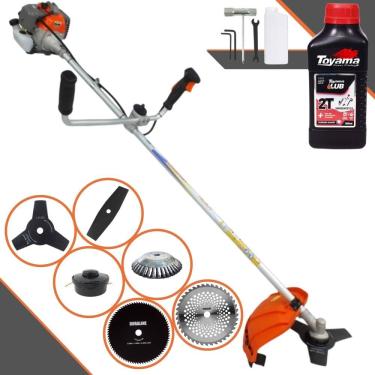 Imagem de Podador de Grama Multifuncional Vulcan VR330-P À Gasolina 33cc 1,2HP 10.000rpm 2T Roçadeira Completa 6 Em 1 Com Guidão Antivibração + ÓLEO TOYAMA FG50