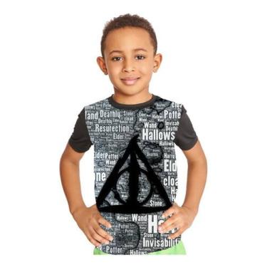 Imagem de Camiseta Infantil Harry Potter Relíquias Da Morte Ref:389 - smoke, Pre
