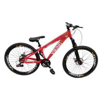 Imagem de Bicicleta Aro 26 Vikingx Tuff 25 Aluminio Pneu Cravudo Quadro Aluminio