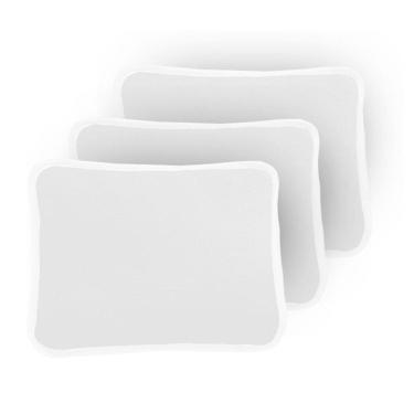 Imagem de Kit 3 Fronha Lisa Para Travesseiro Bebê 30X40Cm Branco