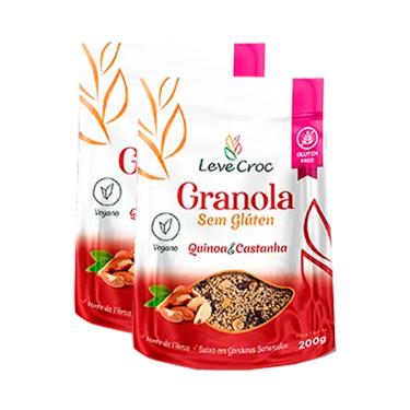 Imagem de Kit 2X: Granola Quinoa/Castanha Sem Glúten Leve Crock 200g